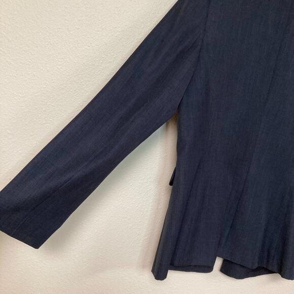 Travis Ayers Studio Women's Size 8 Suit Jacket Dark Blue Blazer Fully Lined - Picture 8 of 9